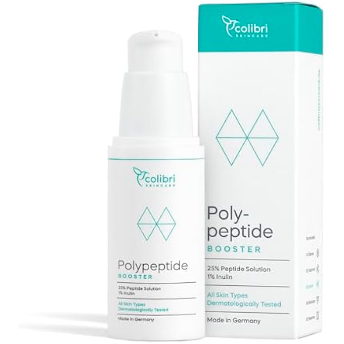 Colibri POLYPEPTIDE BOOSTER 30 ML - PEPTIDE SERUM, WRINKLE AWAY INSTANT EFFECT, VISIBLE WRINKLE REDUCTION WITH PEPTIDE CREAM, FOREHEAD WRINKLES & WRINKLE CARE - Image 1
